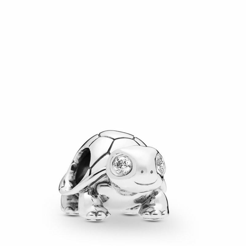 Pandora Australia Bright-Eyed Turtle Charm - Sterling Silver | RFSHVC901